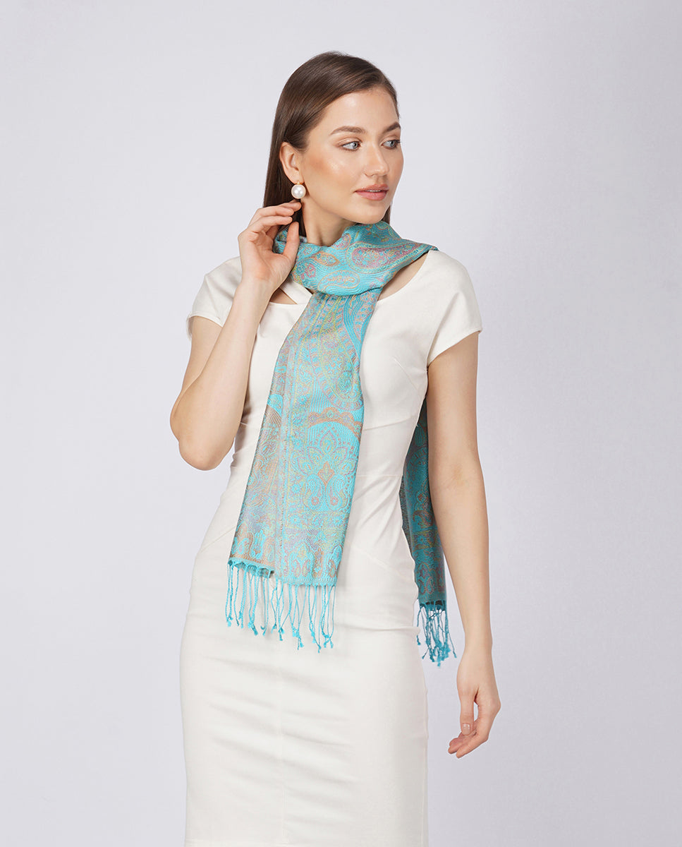 Not Just Paisleys Silk Scarf
