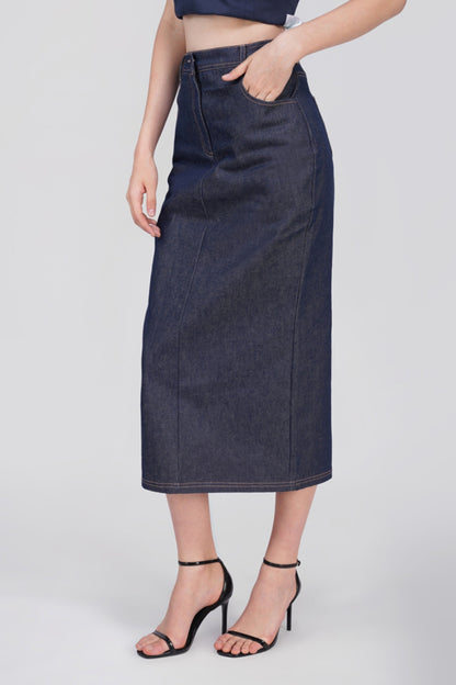 Ciara Blue Denim Skirt
