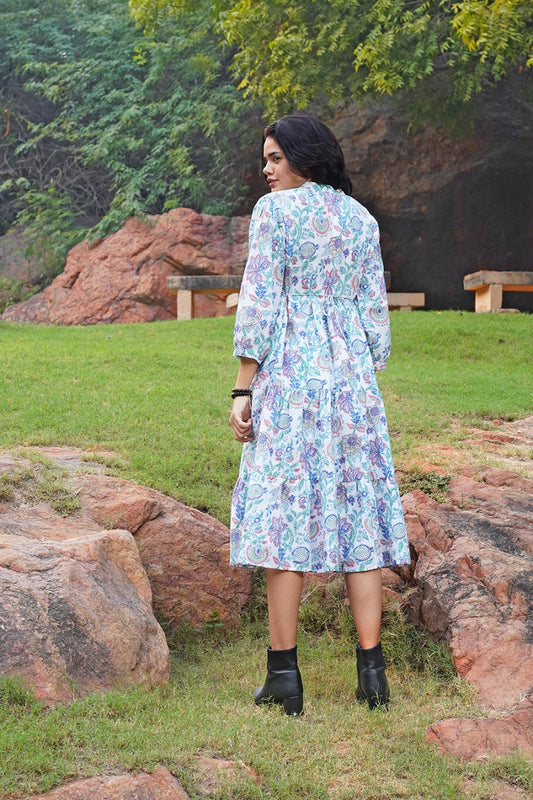 Zinnia Midi Cotton Dress