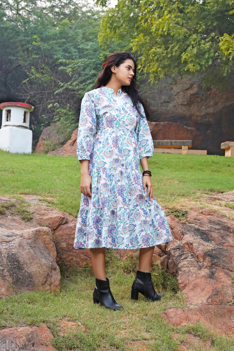 Zinnia Midi Cotton Dress