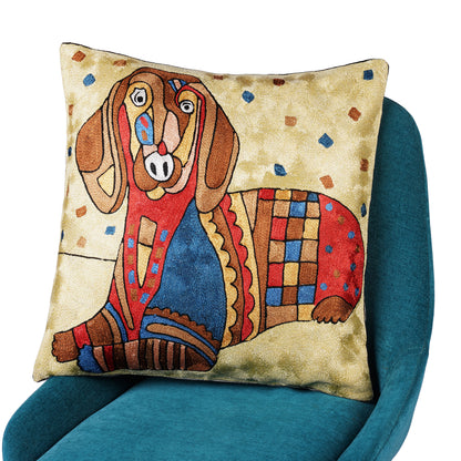 Pawcasso Playful Pup Cushion Cover