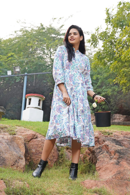 Zinnia Midi Cotton Dress