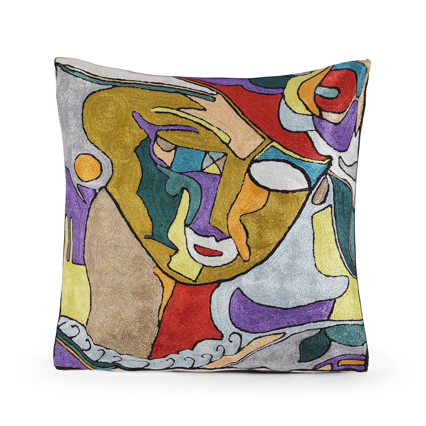 Mosaic Mind Abstract Art Cushion Cover