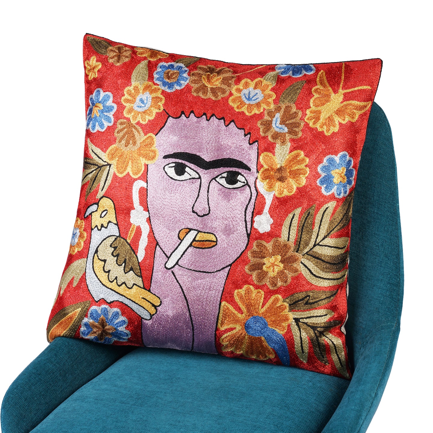 Wild Bloom Abstract Cushion Cover