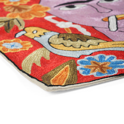 Wild Bloom Abstract Cushion Cover