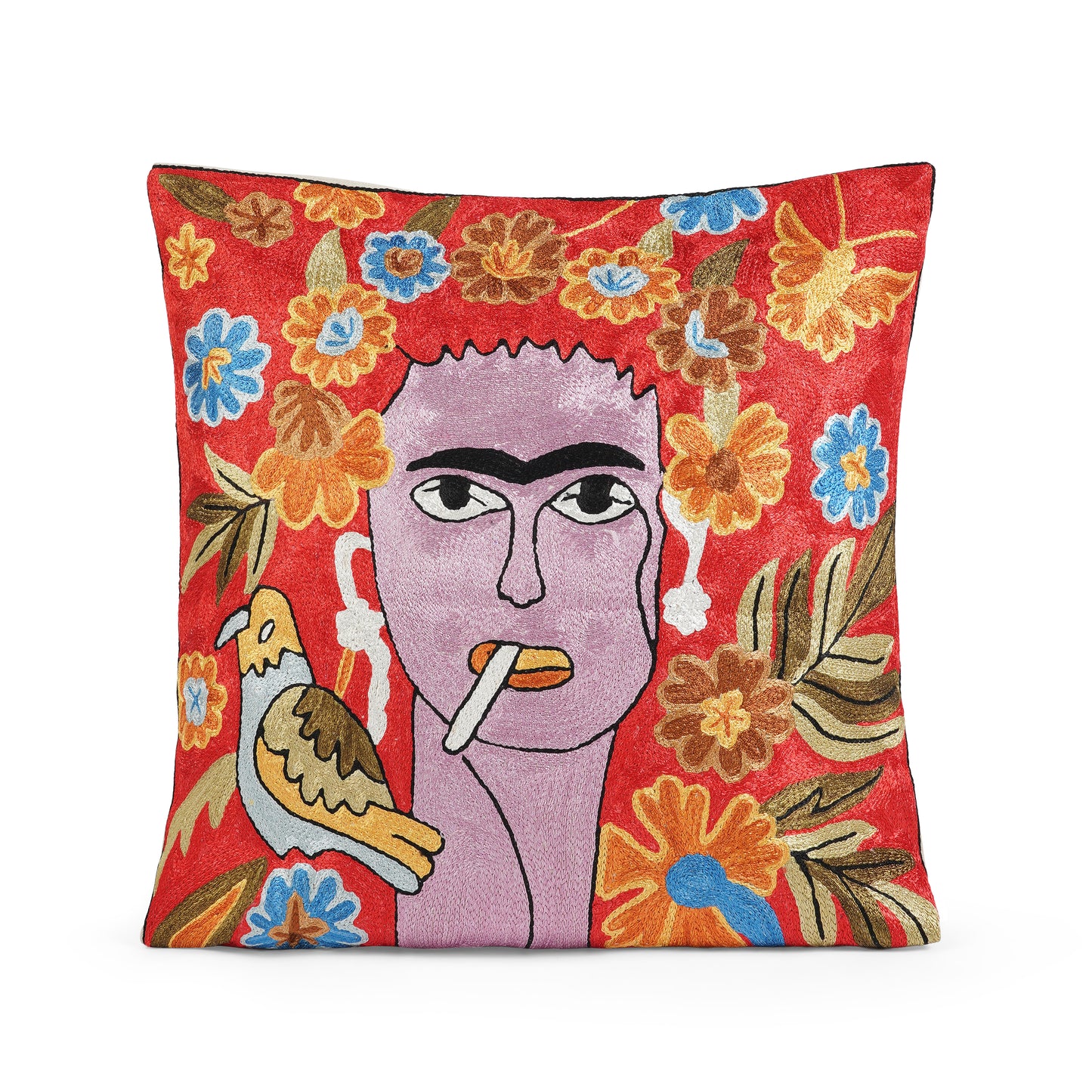 Wild Bloom Abstract Cushion Cover