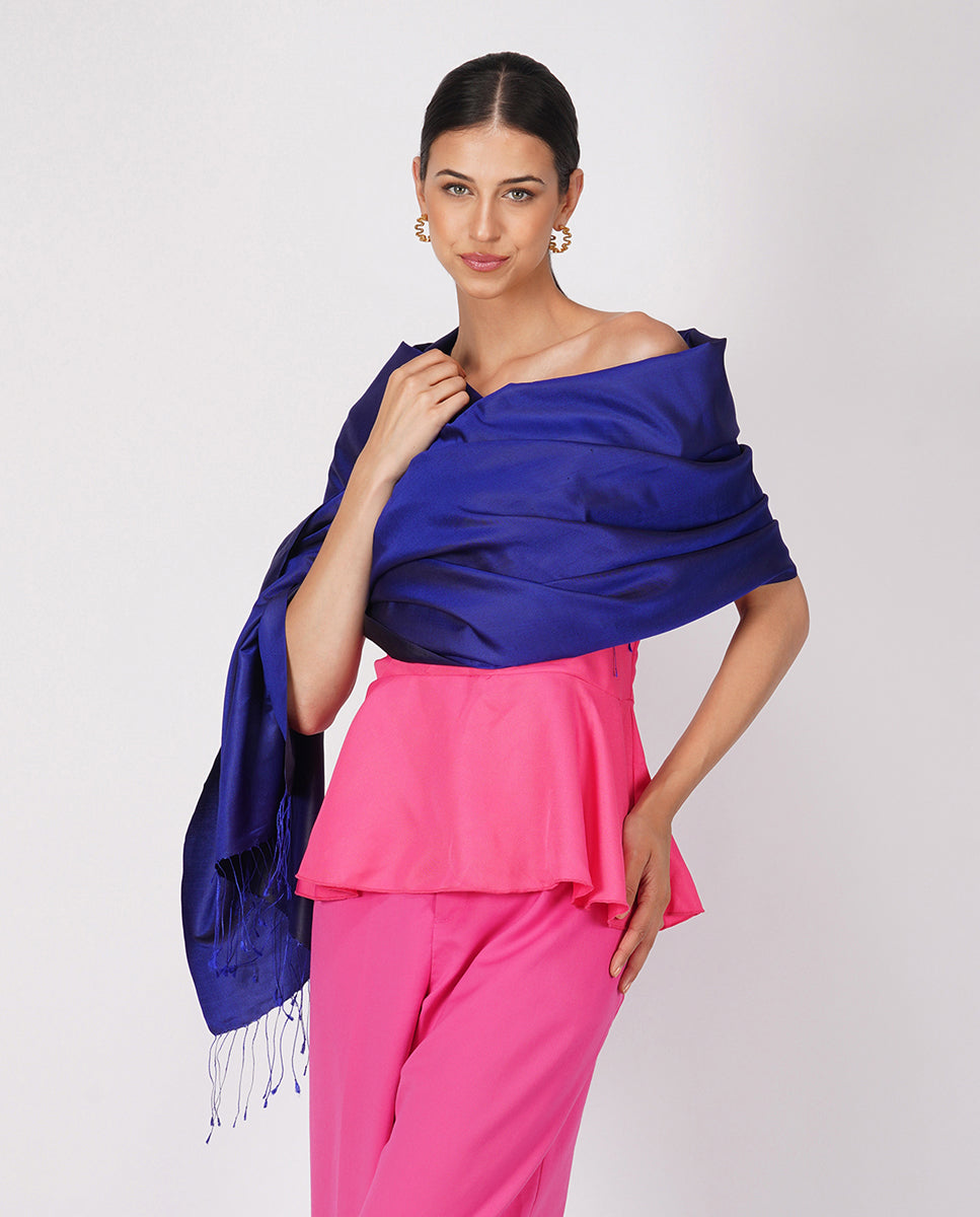 Sapphire Drape Scarf