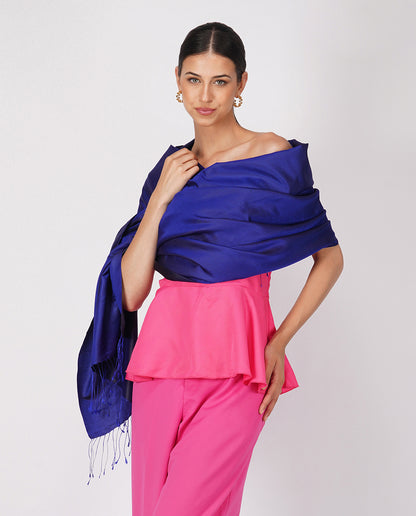 Sapphire Drape Scarf