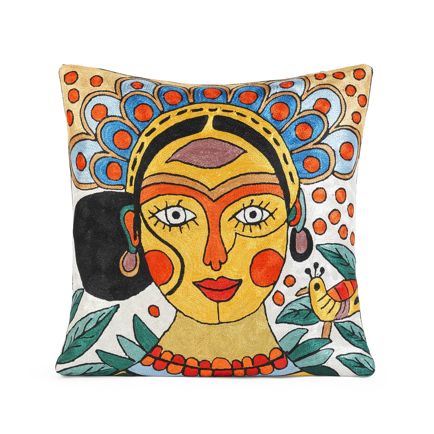 Zyra Folk Art Cushion Cover