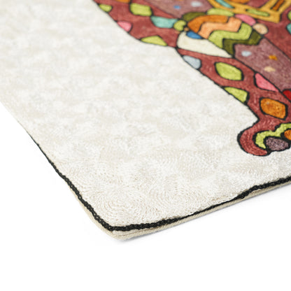 Purr Puff Patterned  Cushion Cover