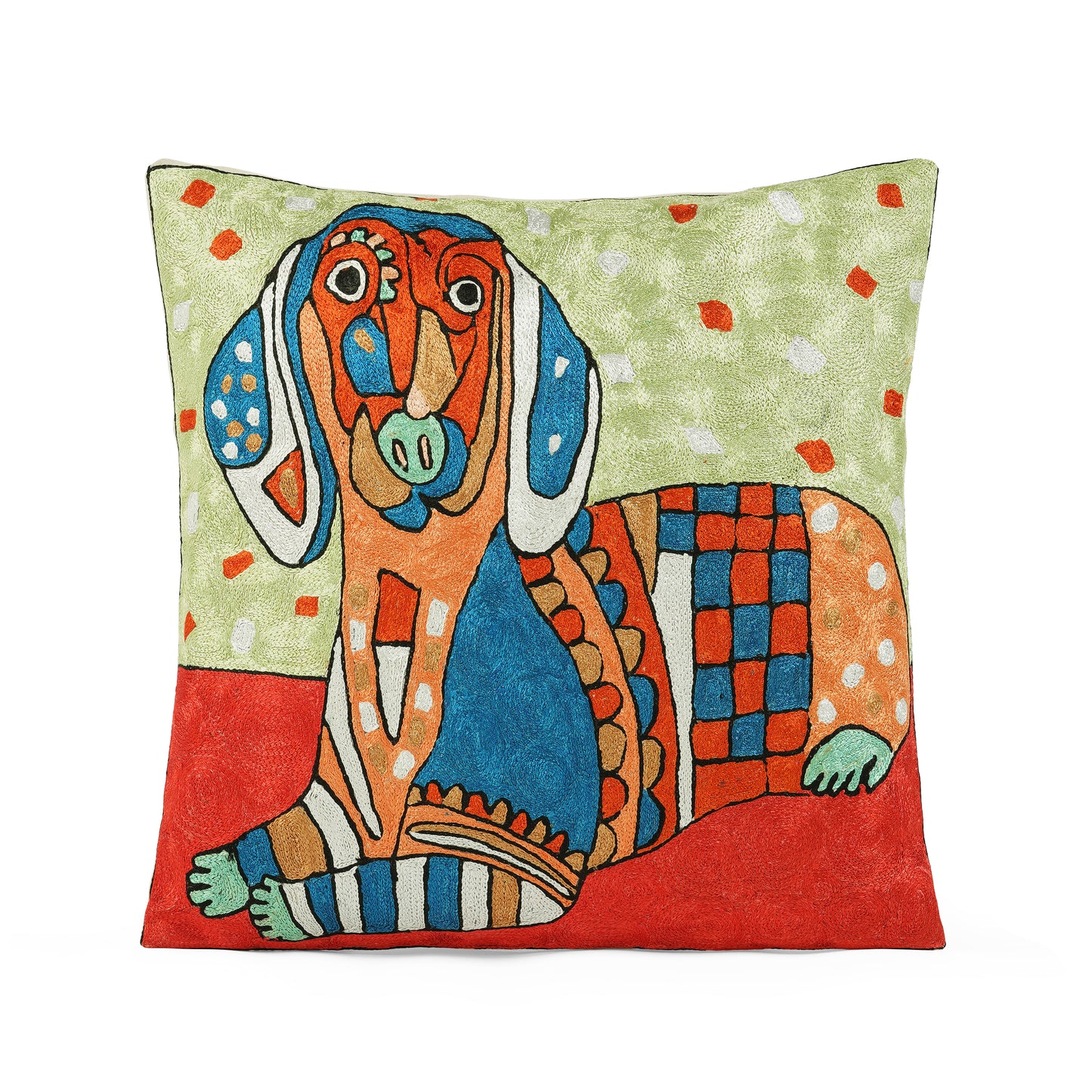 Whimsy Paw Cozy Pup Cushion Cover