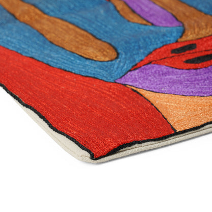 TwinMuse Abstract Faces Cushion Cover