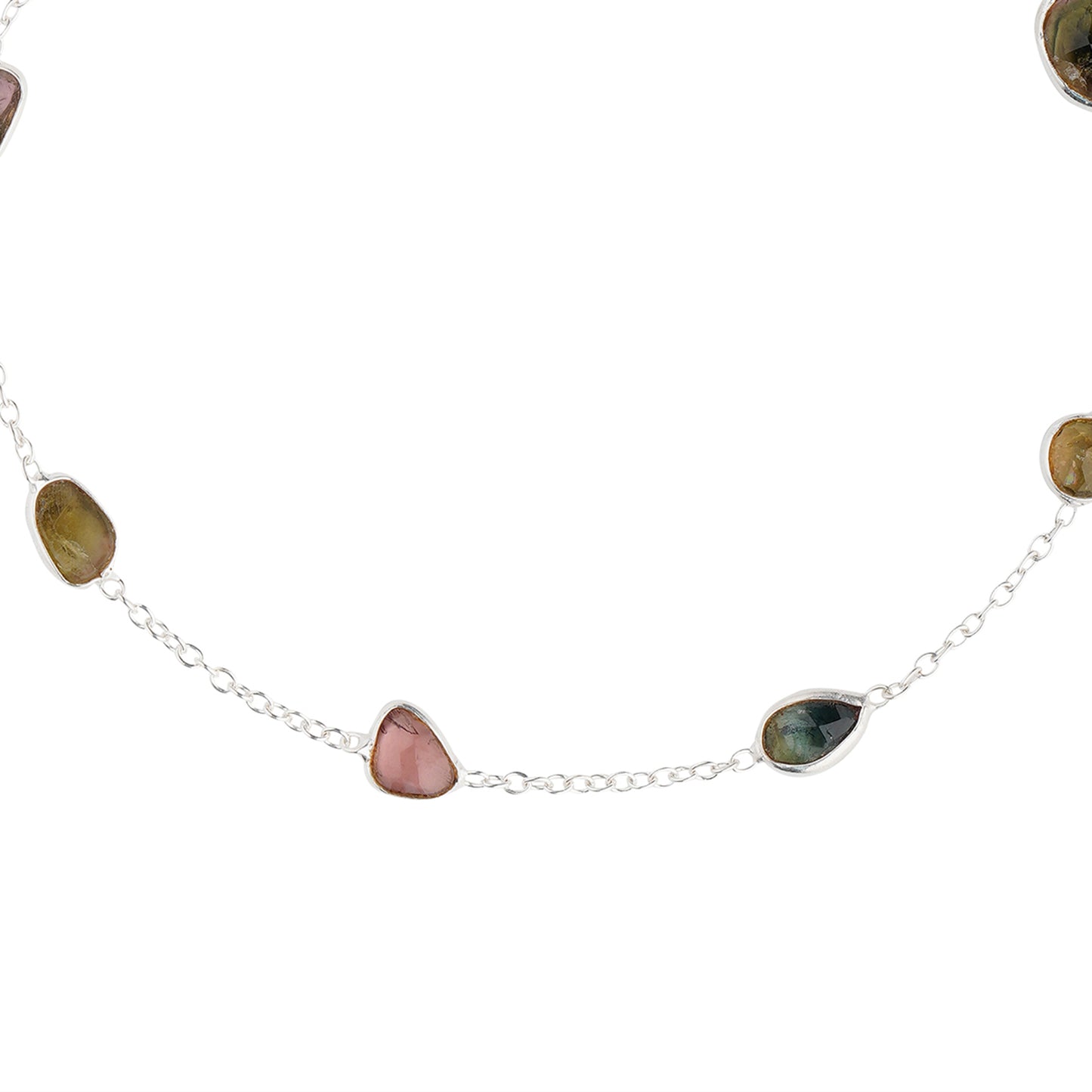 925 Sterling Silver Bracelet - Multi Tourmaline Stone (Luxury Edition)