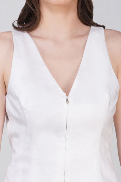 Zivra White Denim Jacket