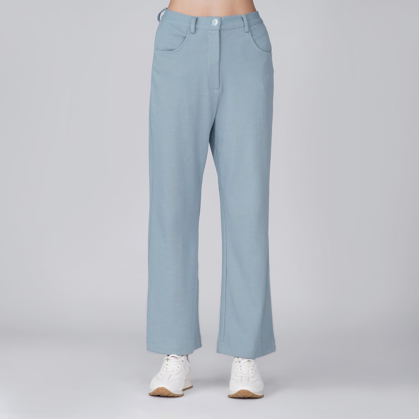 Neige Relaxed Straight-Leg Pant - Muted Blue