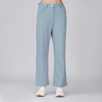 Neige Relaxed Straight-Leg Pant - Muted Blue