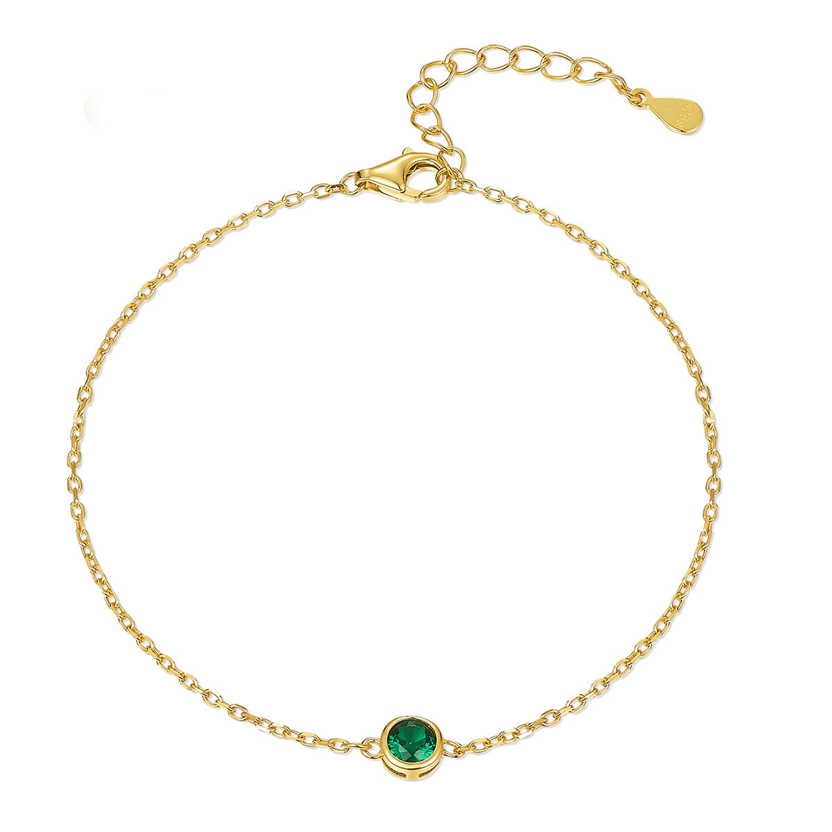 Etherea Emerald Gold Plated Bracelet