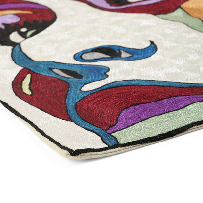 Euphoric Abstract Face Cushion Cover