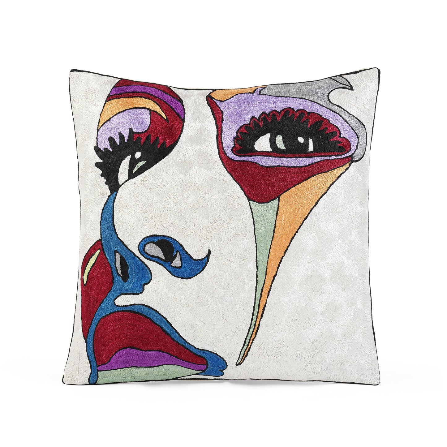 Euphoric Abstract Face Cushion Cover