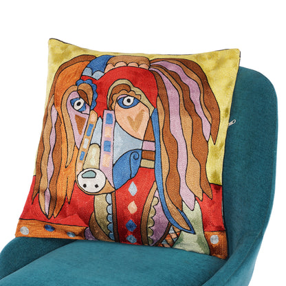Jolly Howl Art Cushion Cover