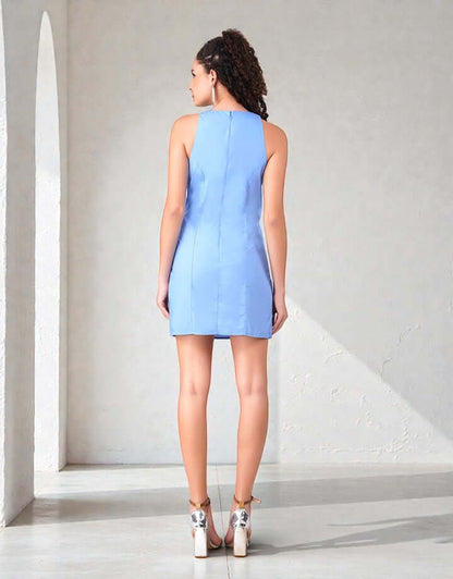 Flint Mini Dress – Blue
