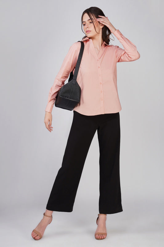 Viona Salmon Cotton Shirt