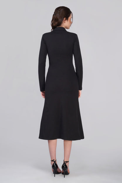 Sofia Black Cotton Dress