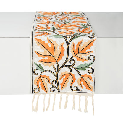 Clivarae Autumn Leaf Table Runner