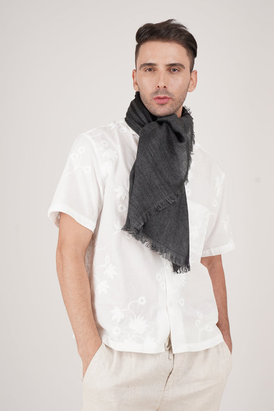 Noir Black Scarf
