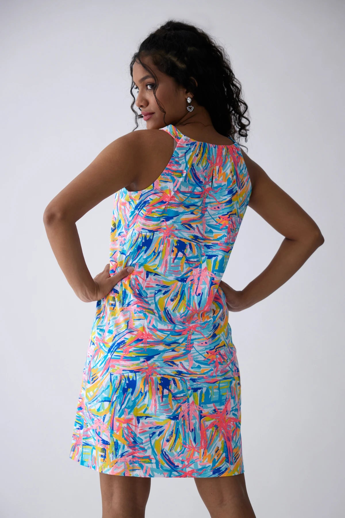 100% Supima Cotton Dress - Abstract Print