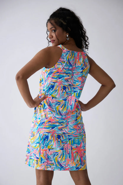 100% Supima Cotton Dress - Abstract Print