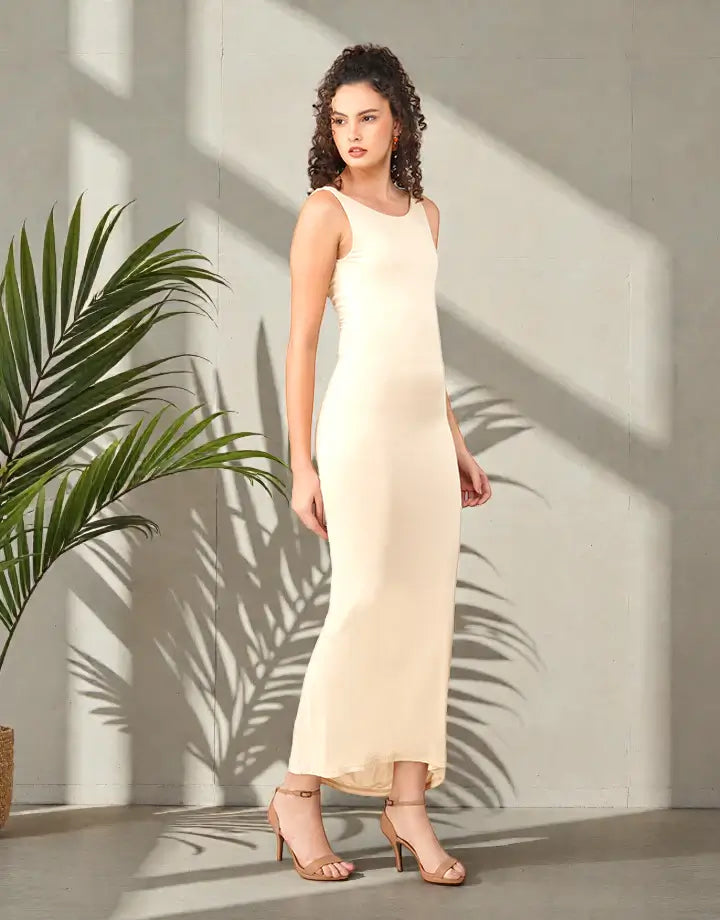 Ripple Dress – Beige