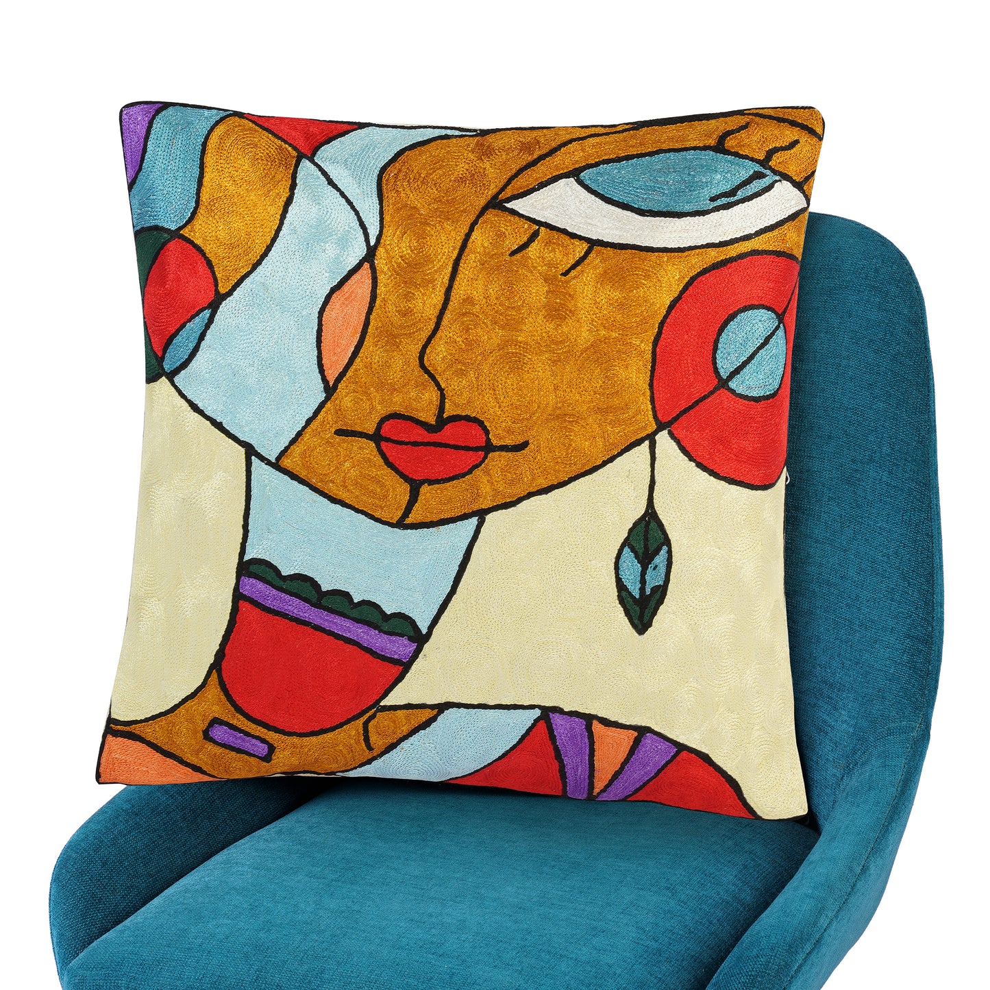 Hikari Beige Modern Art Cushion Cover