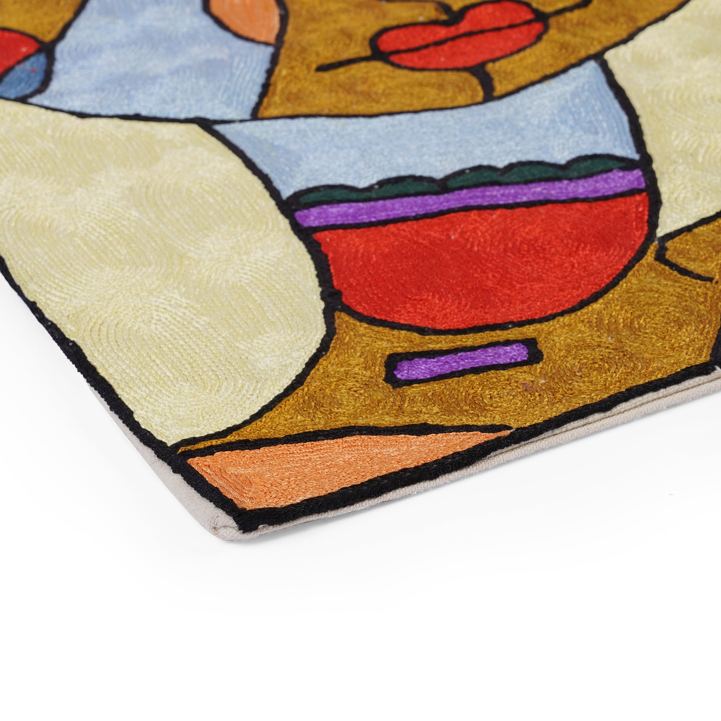 Hikari Beige Modern Art Cushion Cover