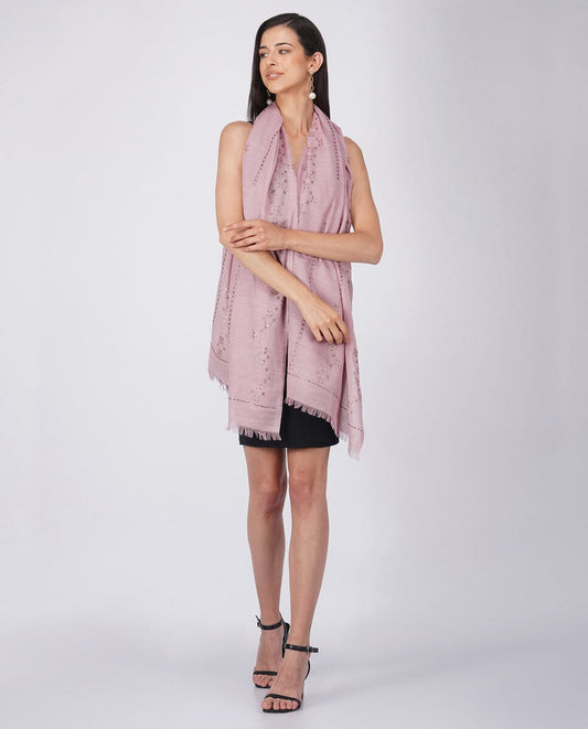 Bling it On Cotton Blend Wrap - Grey
