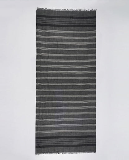 Checks and Stripes Wool Wrap - Unisex Wrap